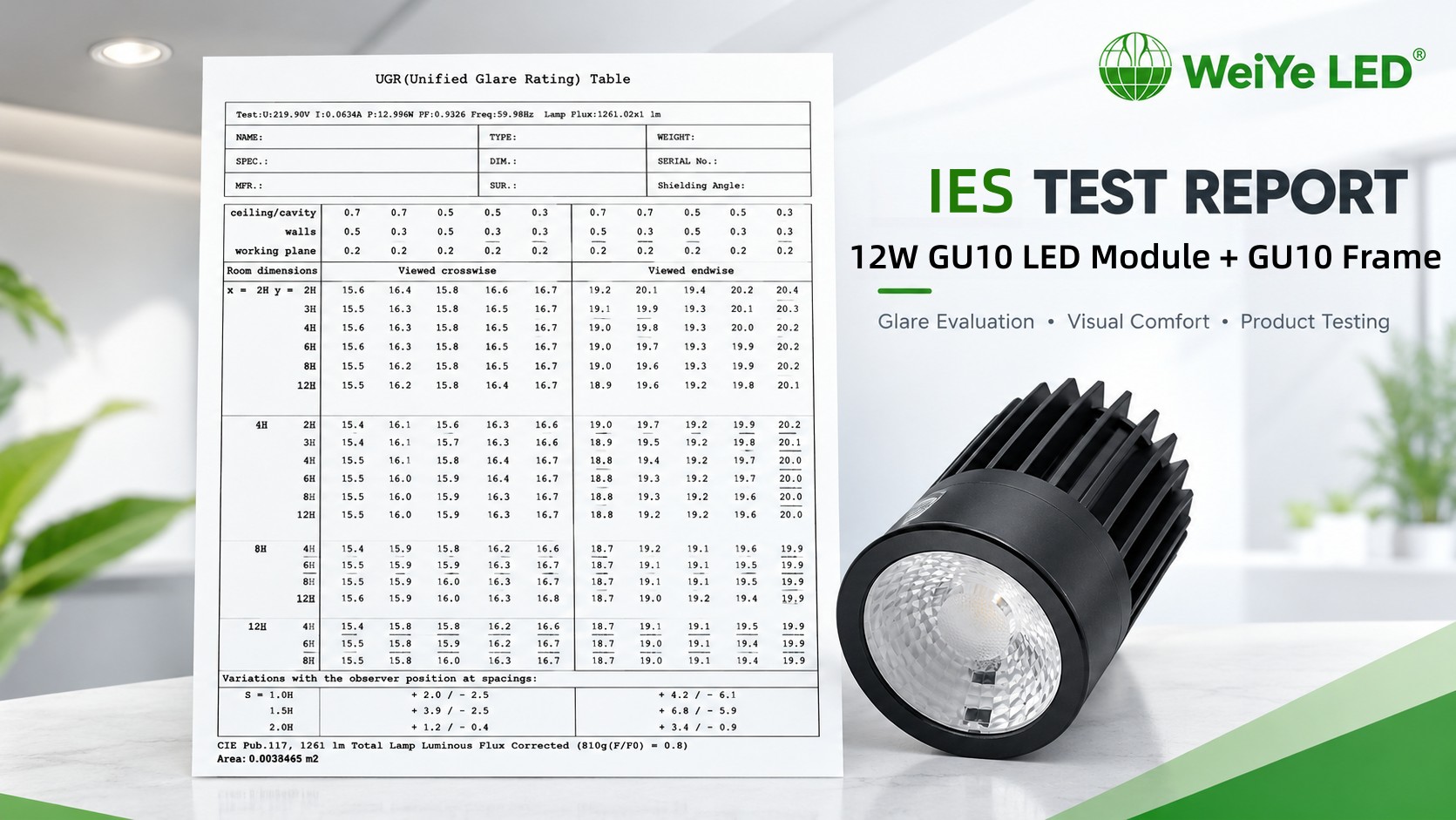 GU10 Module Spotlight IES Test